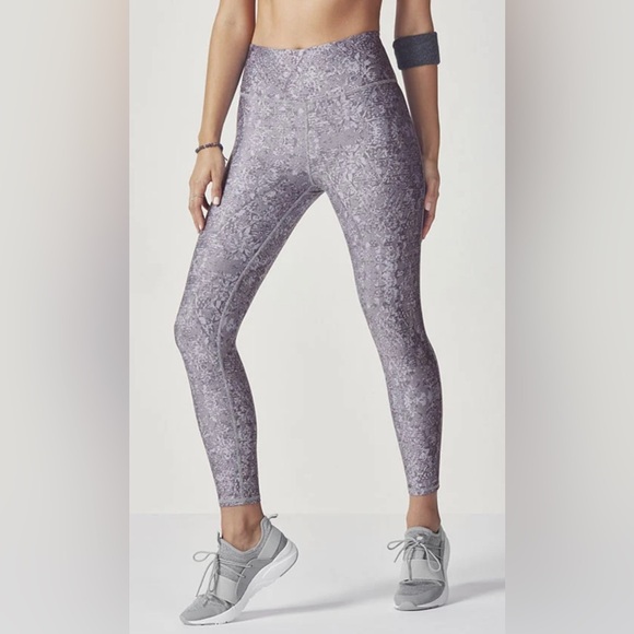 Fabletics Pants - FABLETICS Define PowerHold Purple High Waisted 7/8 Leggings Size XXL